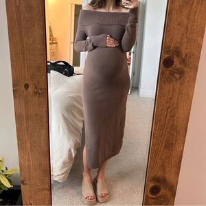 Hollister Off the Shoulder Sweater Dress